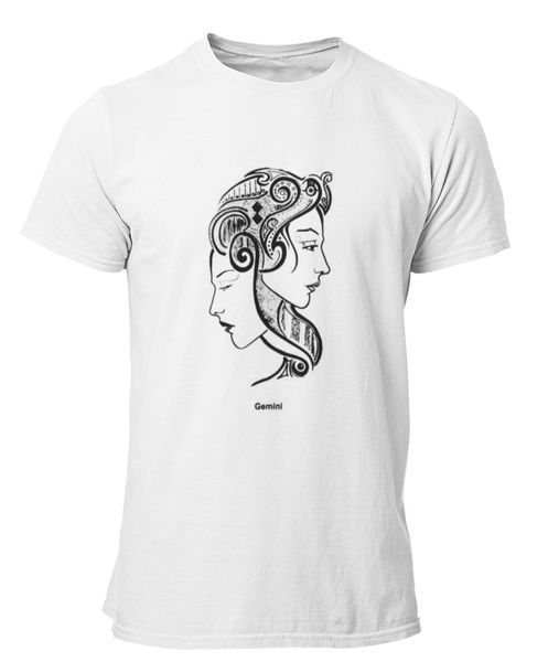 PepperSt Mens White T-Shirt - Gemini