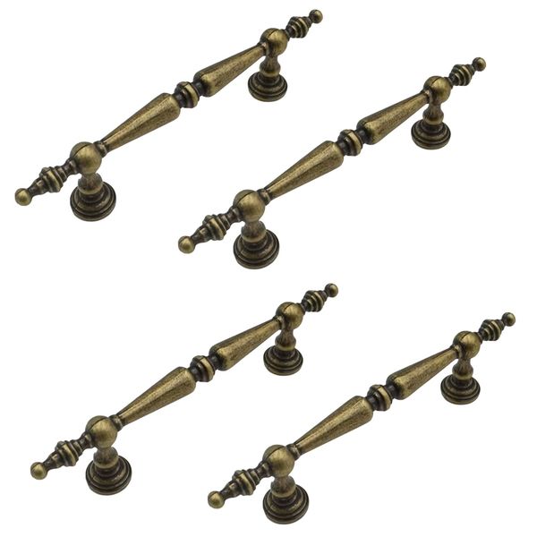 Tool Brass Antique Classic Vintage Furniture Knob Handles Set Of 4 -15.4cm