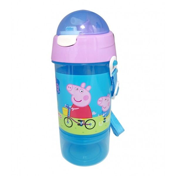 Peppa Pig 380ml Bottle with 150ml Snack Container