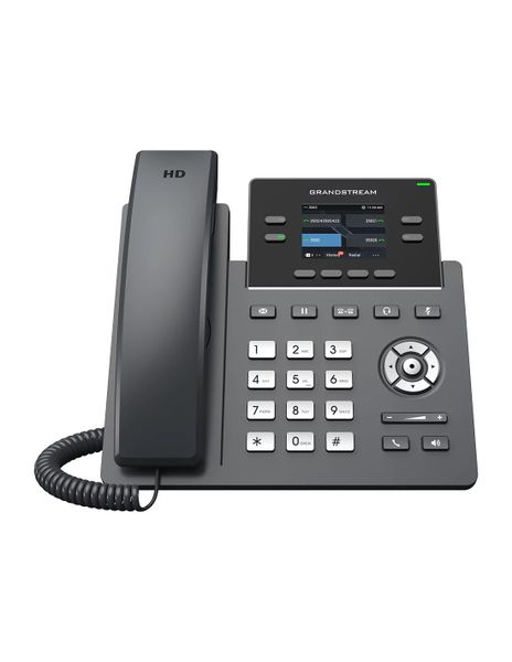 Grandstream 2-Line Carrier Desk Phone with 2x Gigabit Ethernet ports