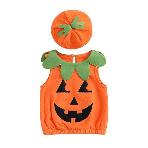 Spooky Pumpkin Sweater &amp; Hat Set
