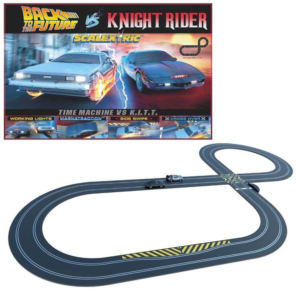 Scalextric-1980s TV - Back to the Future vs Knight Rider Race Set