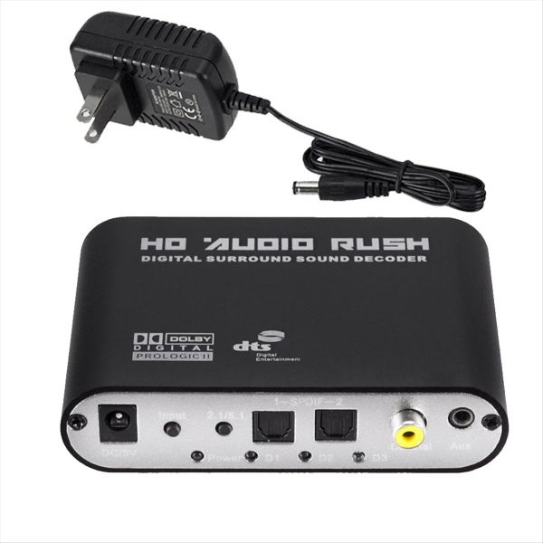 Digital To Analog 5.1 Audio Decoder Amplifier Analog Converter (Us)