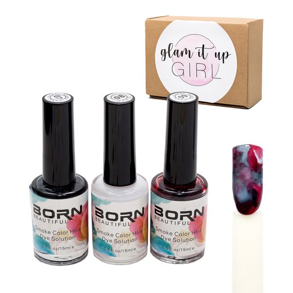 Glam It Up Girl/ Smokey/Halo UV Gel Watercolor Ink Set - 3 Piece 10,11,12