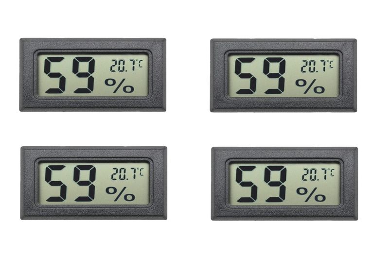 Temperature and Humidity Meter Gauge - 4 Pack