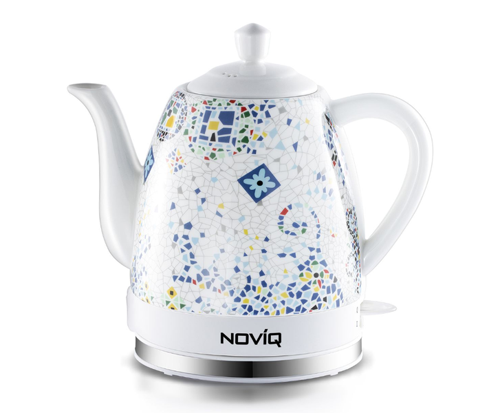 NOVIQ Old School Mosaic Ceramic Electric Kettle 1.4L