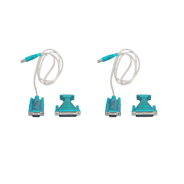 USB 2.0 To RS232 Com Port 9 Pin Serial Adapter - 2 Pack