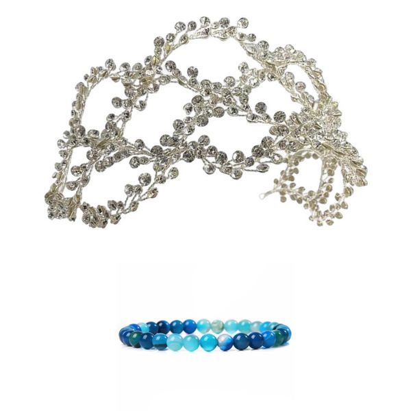 Bundle - His Bride Bridal Headband Wedding Accessories