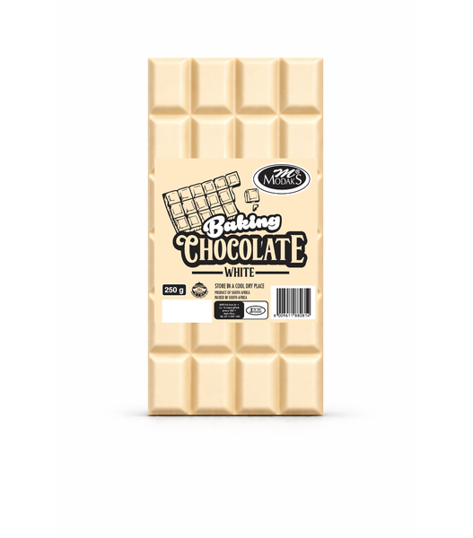 White Melting Baking Chocolate 90 x 250 g Slabs - Modaks