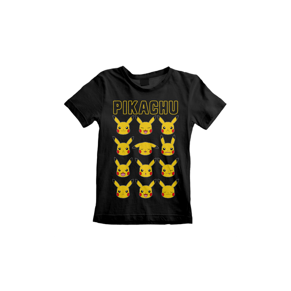 Officially Licensed Pokémon Kids T-Shirt - Pikachu Faces