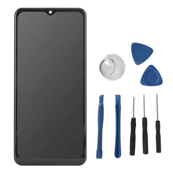 6.5in Black Digitizer Touch Screen Assembly with Housing Frame for Samsung Galaxy A04s SM - A047F