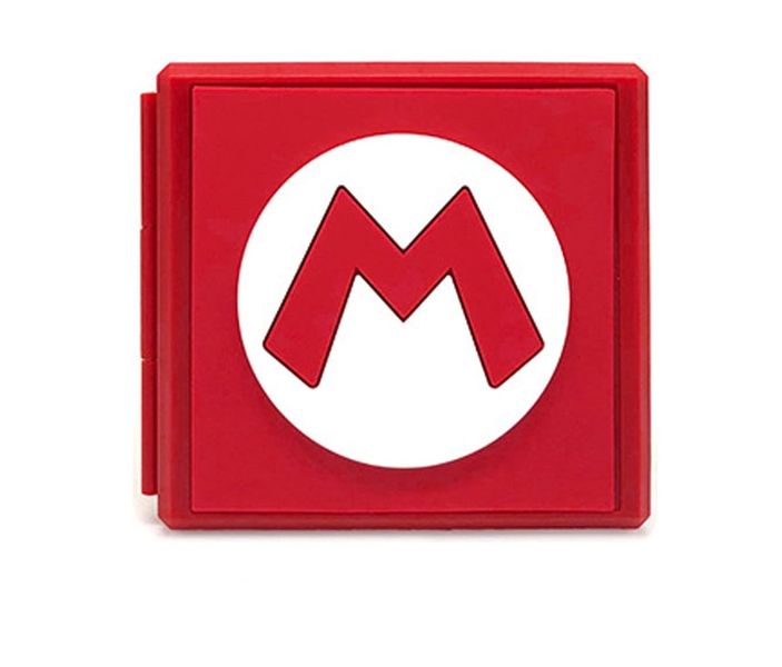 Red Mario Game Storage Case Compatible with Nintendo Switch - 12-in-1