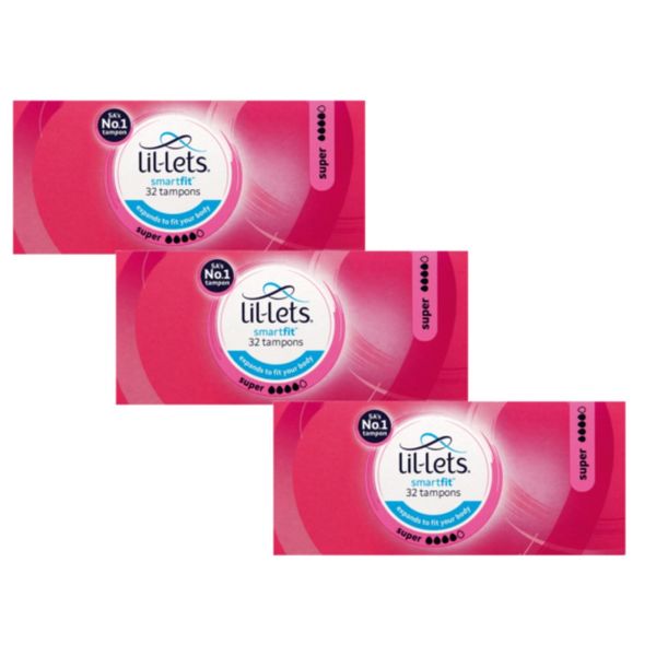 Lil-Lets Super 32 Tampons - Pack of 3