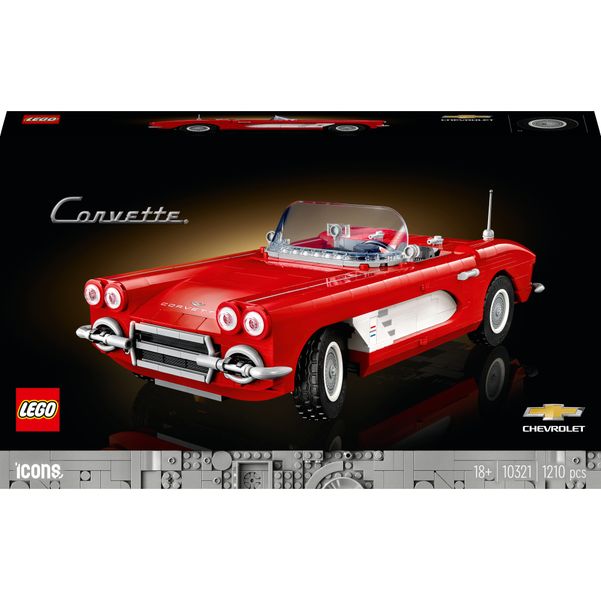 LEGO® Icons Corvette 10321 Building Toy Cars - 1,210 Pieces