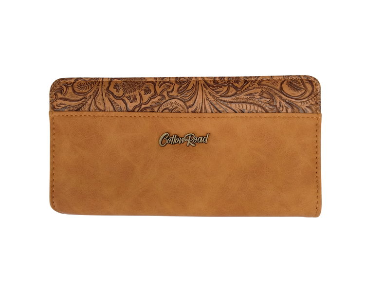 Cotton Road 12 Card Embossed Floral Wallet