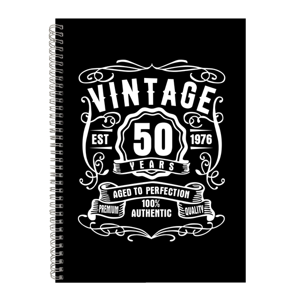 Vintage 60 Years Old Est 1976 Birthday Writing Book Notepad Notebook A4