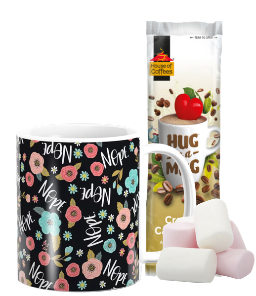PepperSt Hug Mug with Marshmallows - Nope - Night