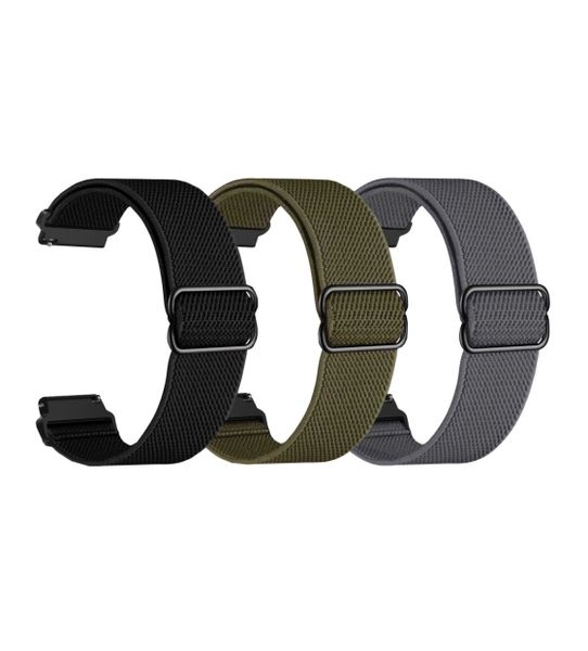 3PCS Stretch Nylon Adjustable Loop Compatible With Apple Watch 49/45/42mm