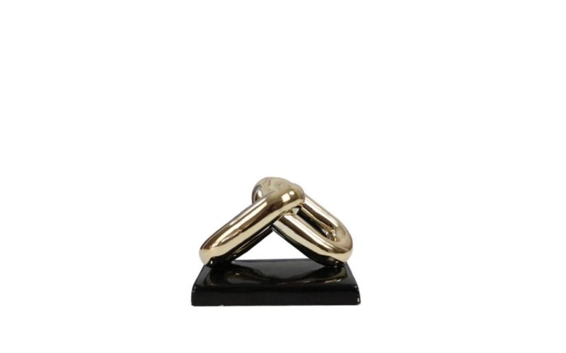 Gold Metal and Black Table Top/Decorative Accent for Home Decor