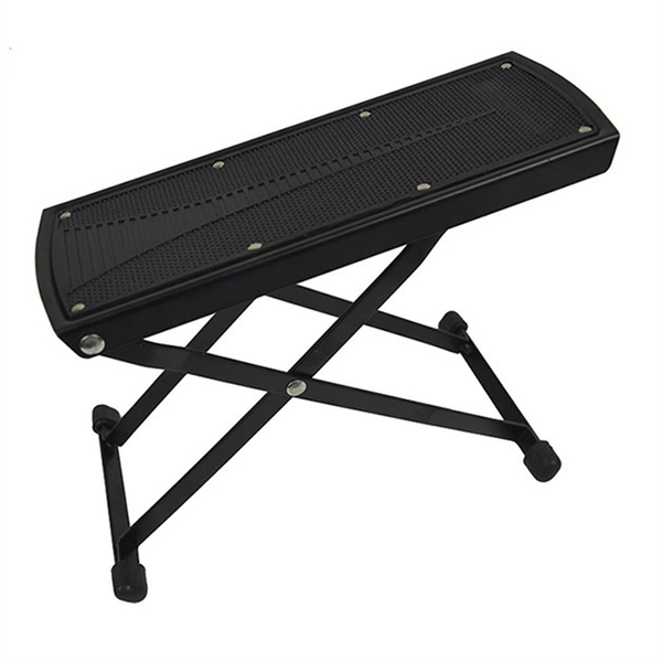 Guitar Pedal Metal Pedal Black Adjustable Height Non-Slip Pad