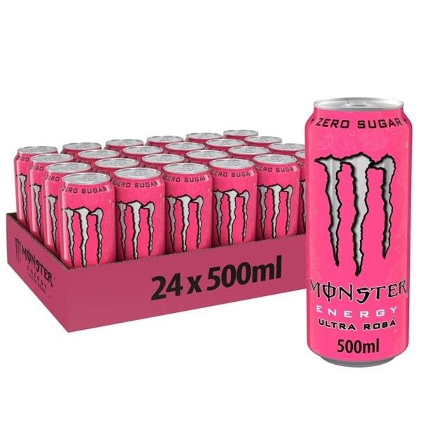 Monster Energy Drink Ultra Rosa, 500ml