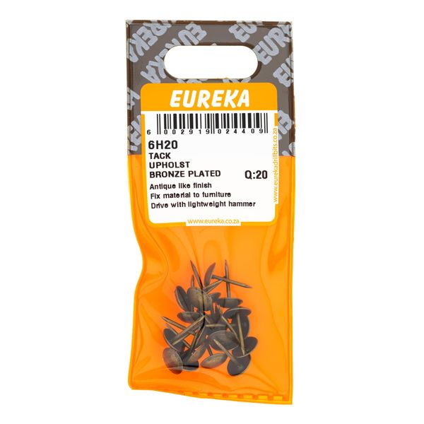 EUREKA Tack Upholstery Nail ONZE PLATED Q:20 6H20