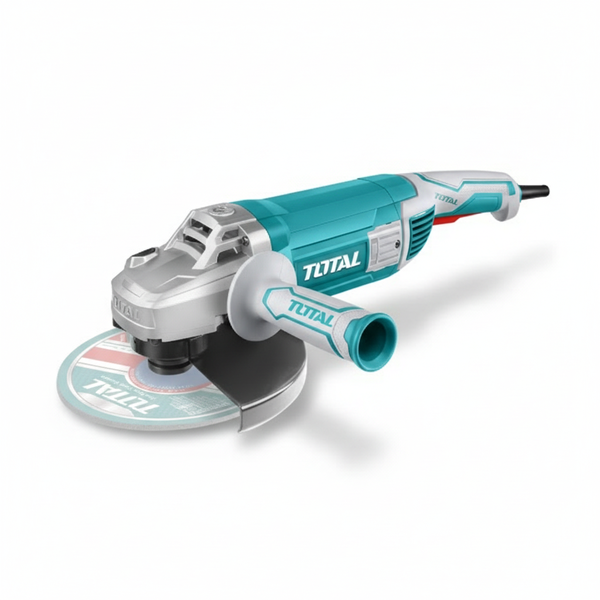 Total 2400W Angle Grinder 230mm for Metalworking and Masonry