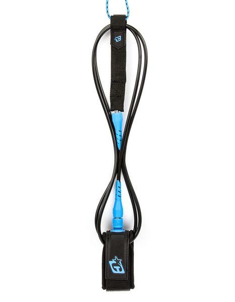 Creatures Pro 6 ft - Surfboard Leash Black Cyan