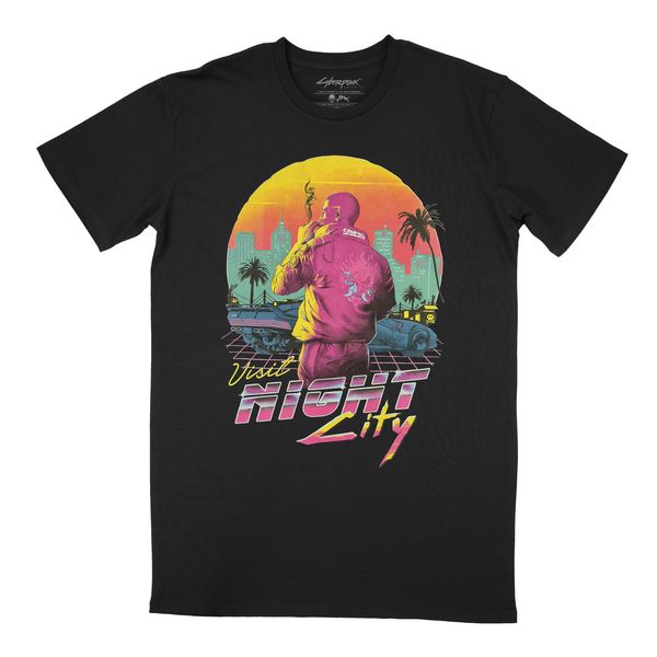 Cyberpunk 2077 - Destination City Men's Black T-Shirt