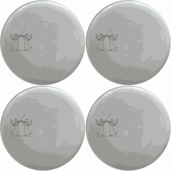 Angels Trumpet Dinner Plate Set of 4 - Range 4