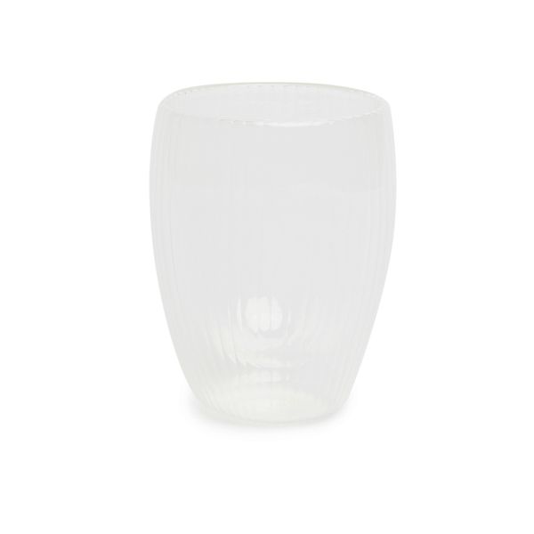 George &amp; Mason - Fluted Double Wall Glass Mug - 350ml