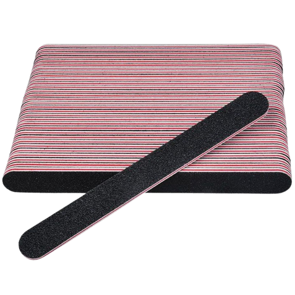 Mellon Moon Black Nail File 100/180 Grit - (50 Piece)