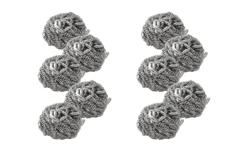 Pot Scourer Silver- 10 Piece Bundle