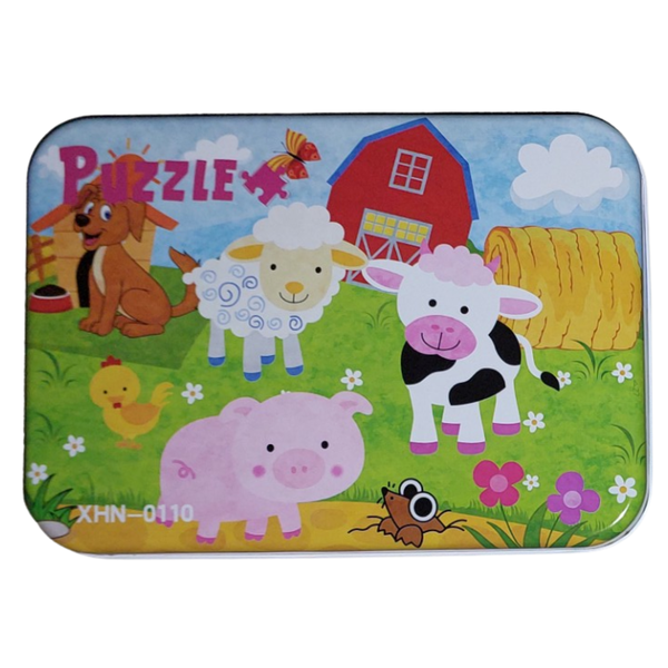 Animals on a Farm Puzzles 4 in a Tin