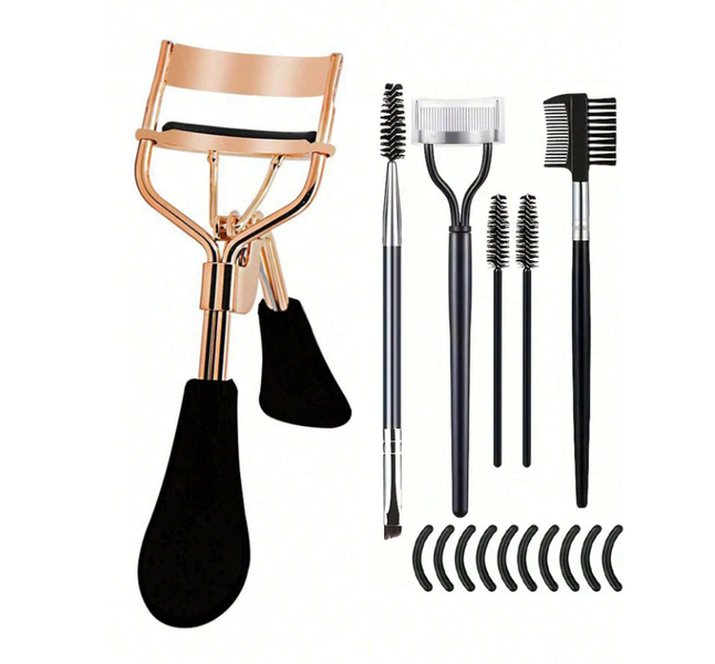16 Piece Stainless Steel Eyelash Curler Set