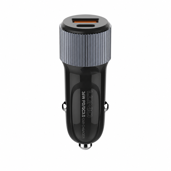 LDNIO 38W Car Charger Dual USB Port with 1m USB-C to Lightning Cable C510Q