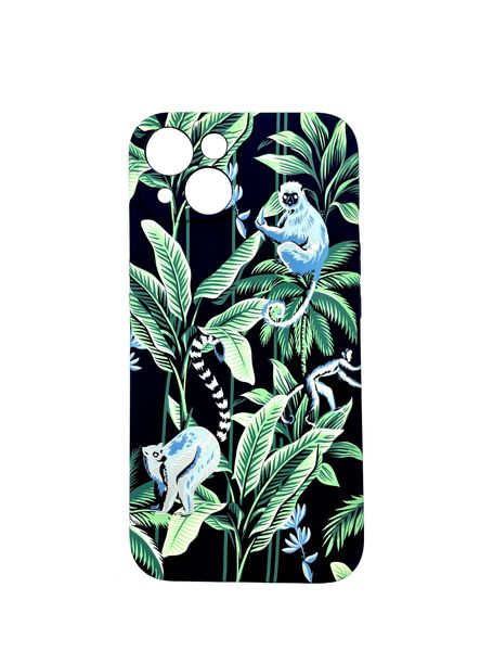 Textured Print Silicone Soft Cover Cellphone Cover for iPhone 13