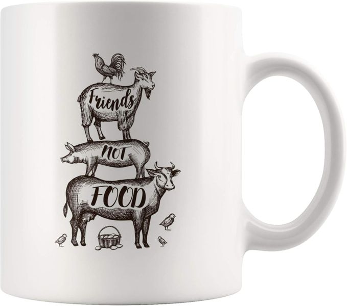 Friends not food-Father's day-Mother's day-Valentines mug