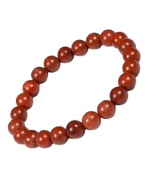 Holly Crystals - Red Jasper Natural Stone Bracelet 8mm