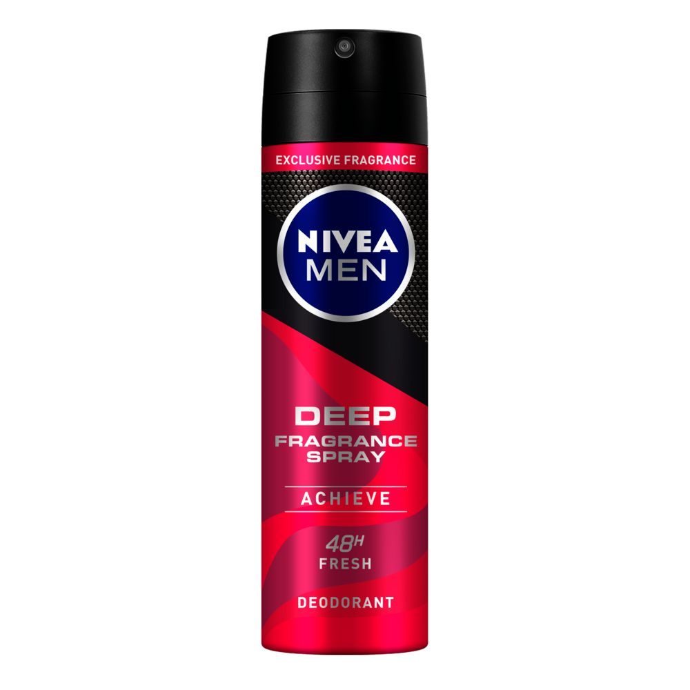 NIVEA MEN DEEP Fragrance Achieve Deodorant Spray, 150ml | Shop Today ...