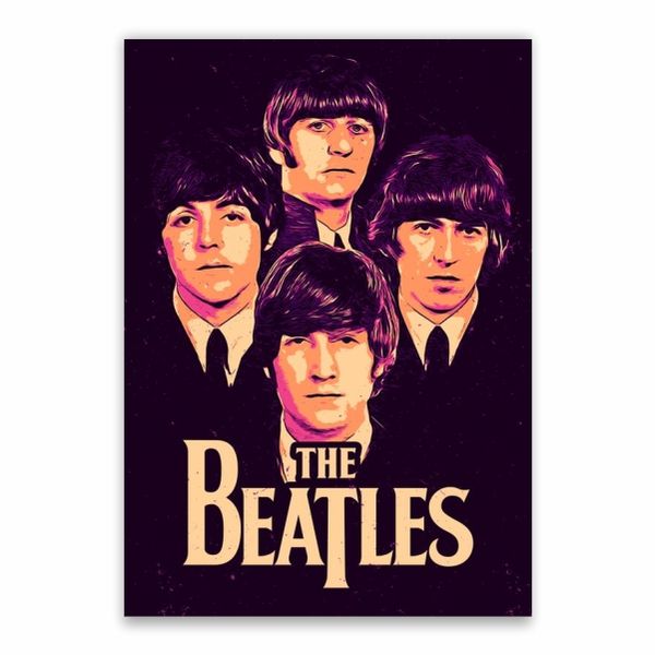 The Beatles Cartoon Members Poster - A1