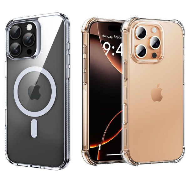 Clear &amp; Magnetic Case Compatible With Iphone 16 image