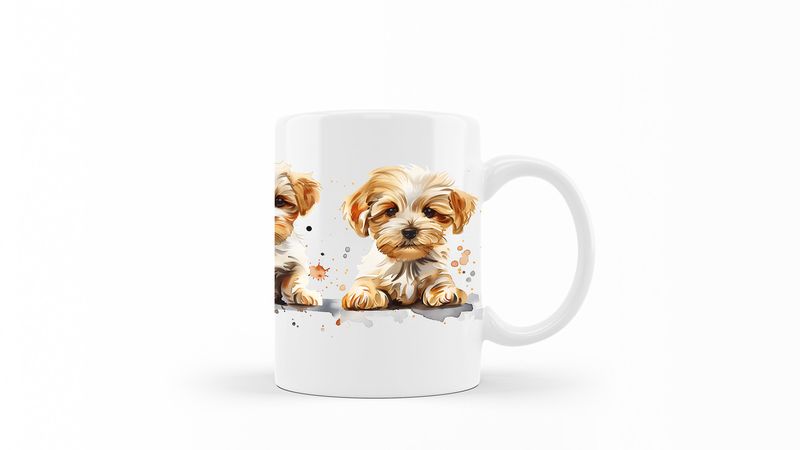 Dandie-Dinmont-Terrier Printed Coffee Mug DSGN263