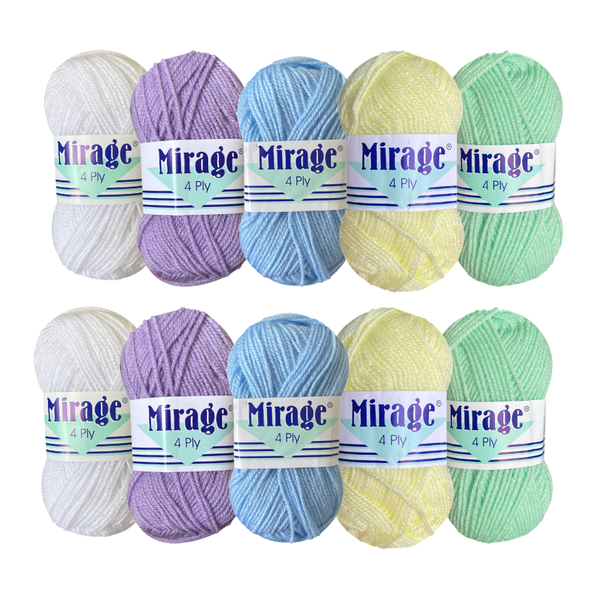 Elle Mirage 4-Ply (10x 25g balls) - Spring Meadow