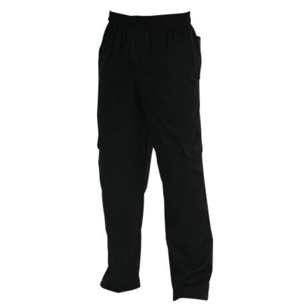 Chefs Uniform Cargo's in Black - X Large