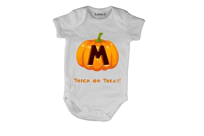 Y - Halloween Pumpkin - Short Sleeve - Baby Grow