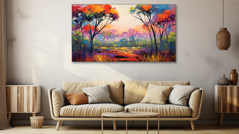 Canvas Wall Art - Savannah Symphony Abstract - HD0061