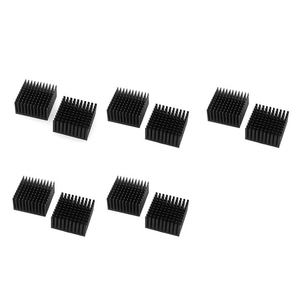 10 Pcs 40X40X20Mm Aluminum Heatsink Radiator For Electronic Chip Led