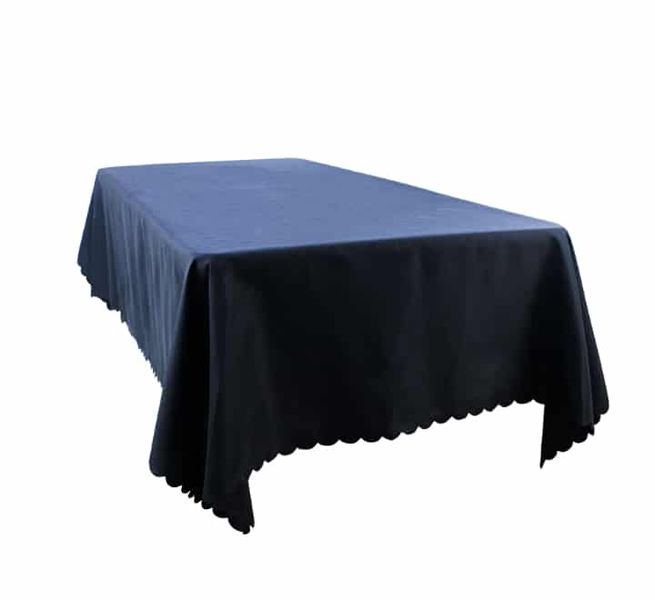 Plain Black Rectangular Table Cloth