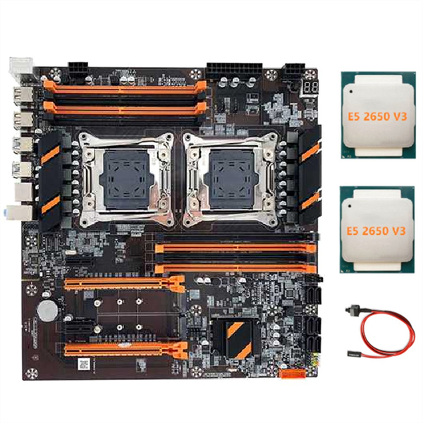 Motherboard+2XE5 2650 V3 CPU+Switch Cable